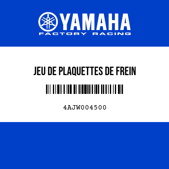 JEU DE PLAQUETTES DE FREIN