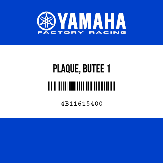 PLAQUE, BUTEE 1