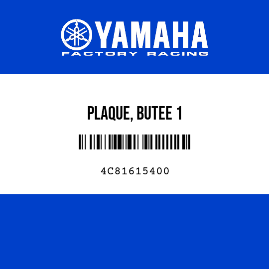 PLAQUE, BUTEE 1