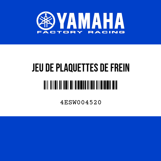 JEU DE PLAQUETTES DE FREIN