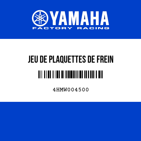 JEU DE PLAQUETTES DE FREIN