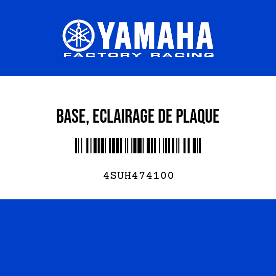 BASE, ECLAIRAGE DE PLAQUE