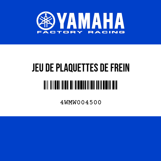 JEU DE PLAQUETTES DE FREIN
