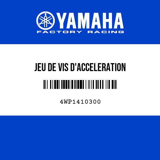 JEU DE VIS D'ACCELERATION