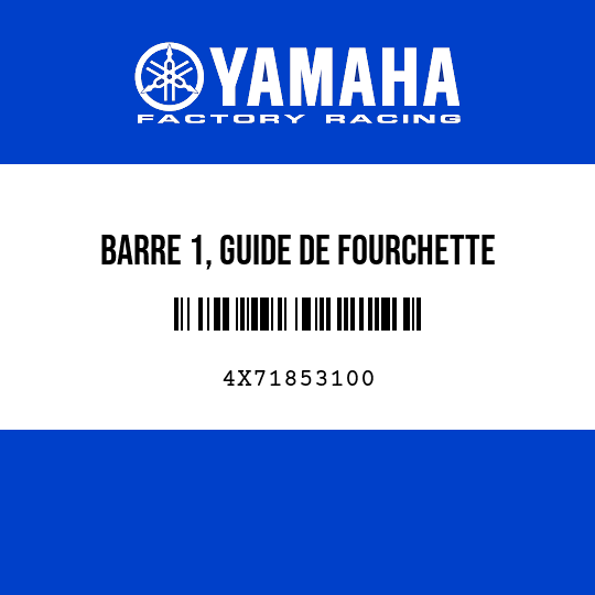BARRE 1, GUIDE DE FOURCHETTE