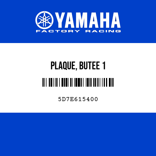 PLAQUE, BUTEE 1