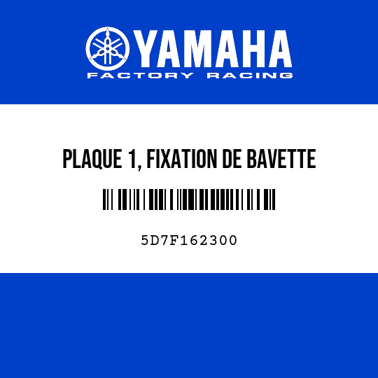 PLAQUE 1, FIXATION DE BAVETTE