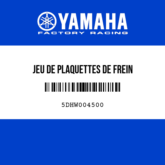 JEU DE PLAQUETTES DE FREIN