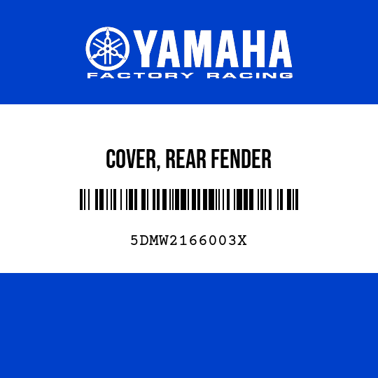 COVER, REAR FENDER