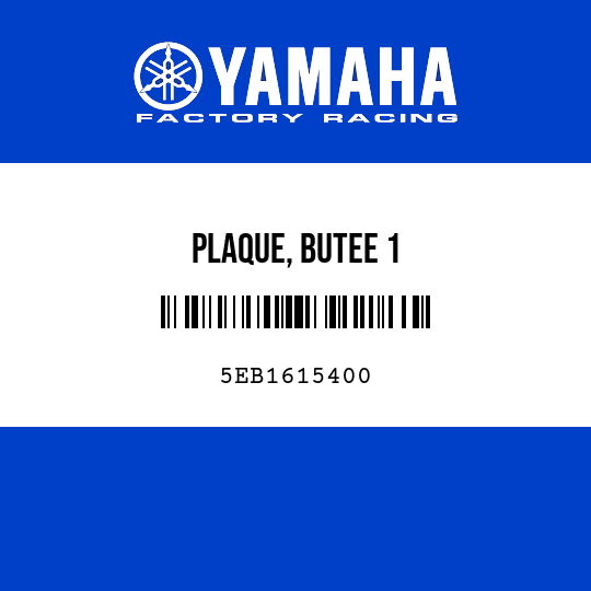 PLAQUE, BUTEE 1