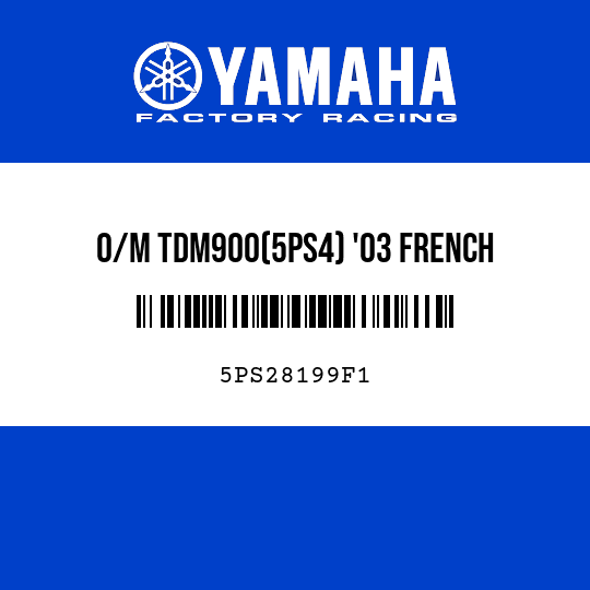 O/M TDM900(5PS4) '03 FRENCH