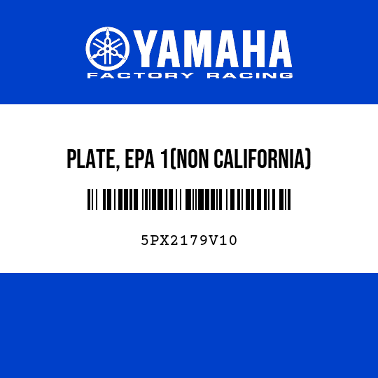 PLATE, EPA 1(NON CALIFORNIA)