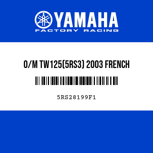 O/M TW125(5RS3) 2003 FRENCH