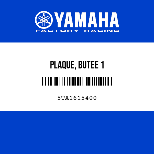 PLAQUE, BUTEE 1