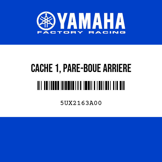 CACHE 1, PARE-BOUE ARRIERE