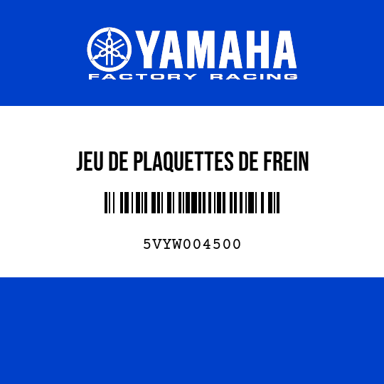 JEU DE PLAQUETTES DE FREIN