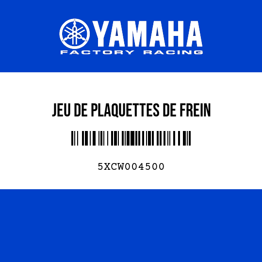 JEU DE PLAQUETTES DE FREIN