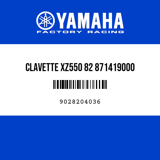 CLAVETTE XZ550 82 871419000
