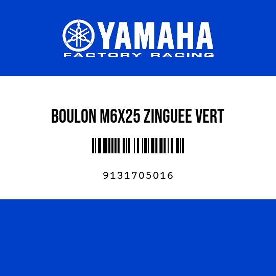 BOULON M6X25 ZINGUEE VERT