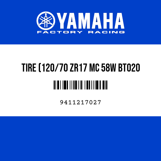 TIRE (120/70 ZR17 MC 58W BT020