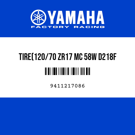 TIRE(120/70 ZR17 MC 58W D218F