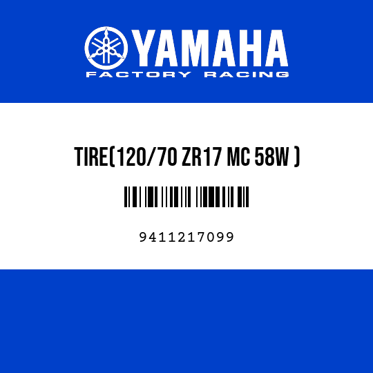 TIRE(120/70 ZR17 MC 58W )