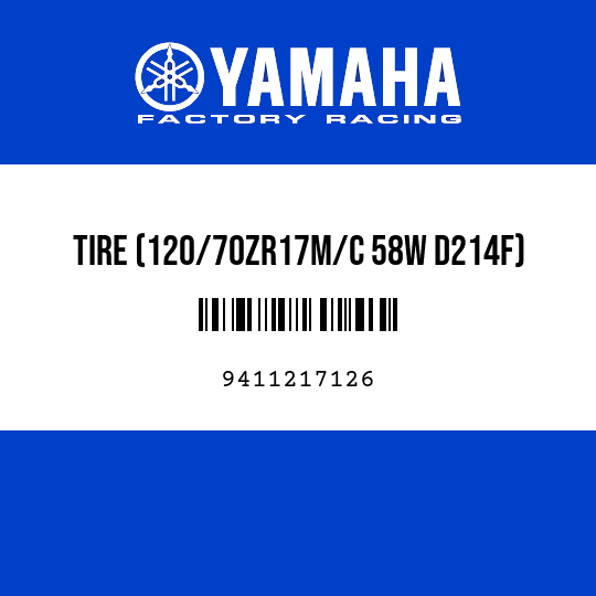 TIRE (120/70ZR17M/C 58W D214F)