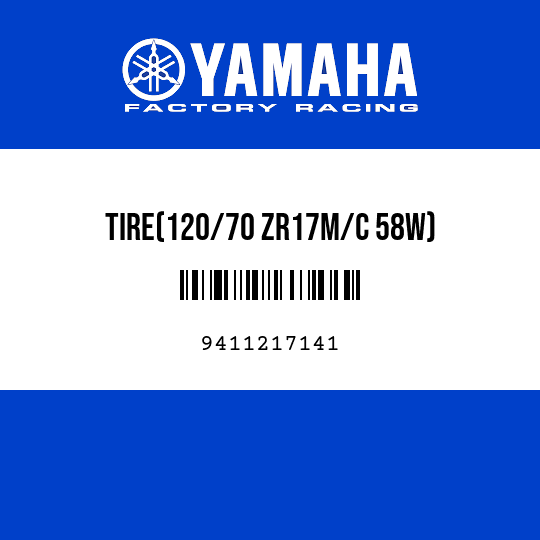 TIRE(120/70 ZR17M/C 58W)