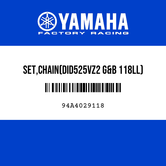 SET,CHAIN(DID525VZ2 G&B 118LL)