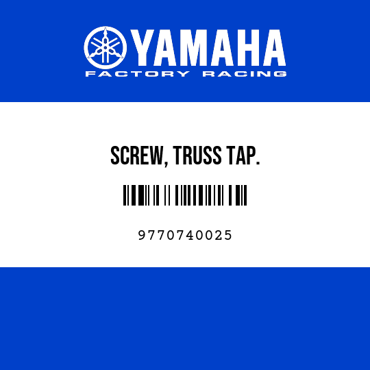 SCREW, TRUSS TAP.