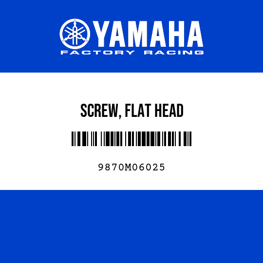 SCREW, FLAT HEAD