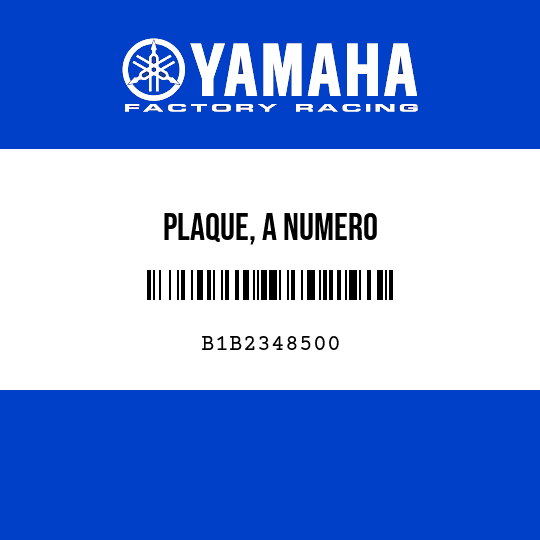 PLAQUE, A NUMERO