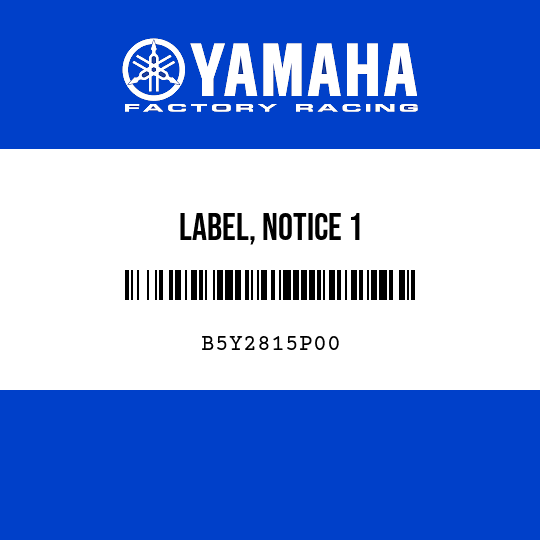 LABEL, NOTICE 1