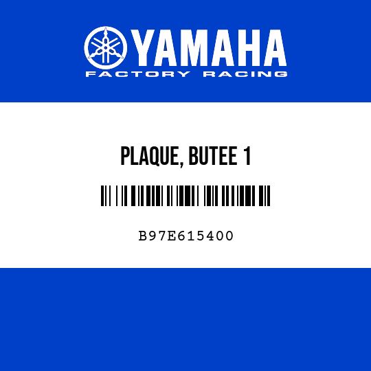 PLAQUE, BUTEE 1