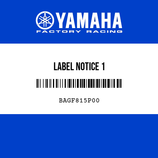 LABEL NOTICE 1