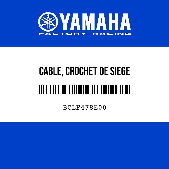 CABLE, CROCHET DE SIEGE