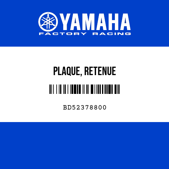 PLAQUE, RETENUE