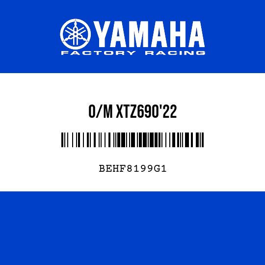 O/M XTZ690'22