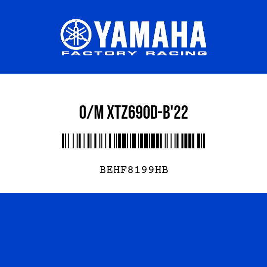 O/M XTZ690D-B'22