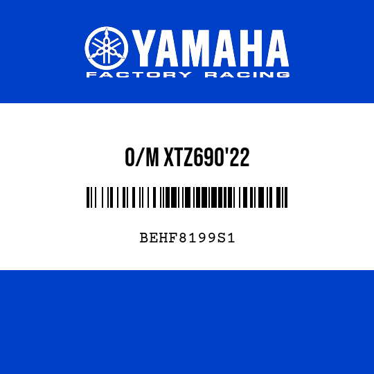 O/M XTZ690'22