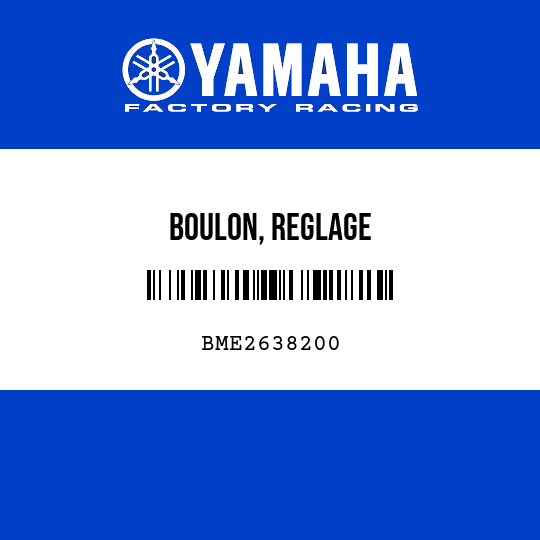 BOULON, REGLAGE