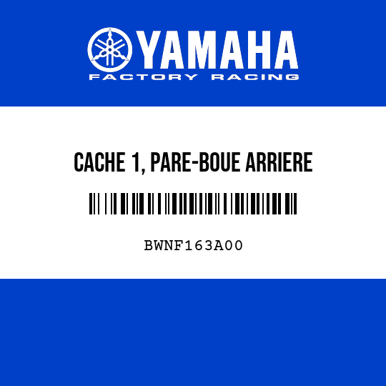 CACHE 1, PARE-BOUE ARRIERE