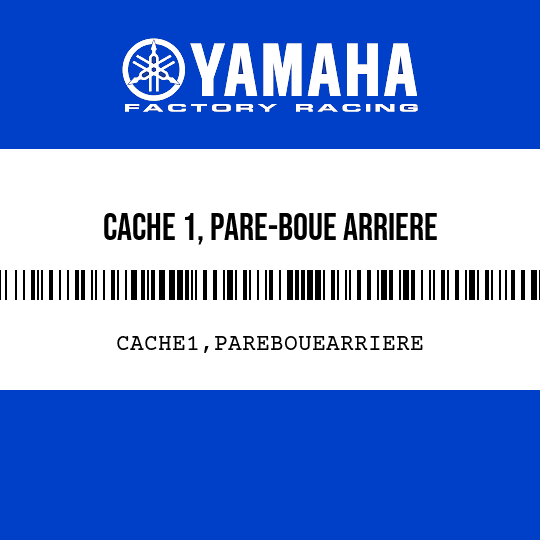 CACHE 1, PARE-BOUE ARRIERE