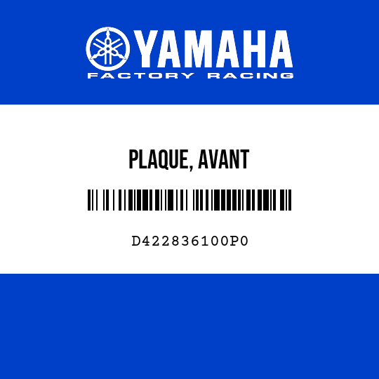 PLAQUE, AVANT