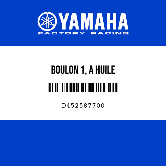 BOULON 1, A HUILE